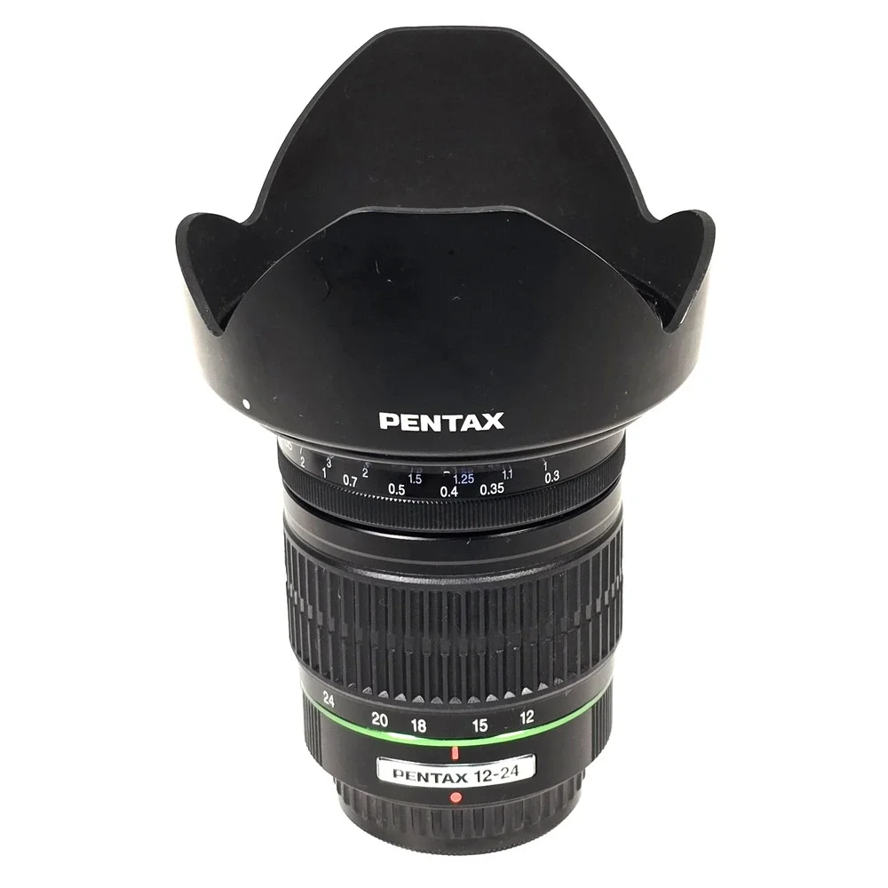 SMC Pentax-DA 12-24mm F4 ED AL (IF) Wide Angle Zoom Lens, Hood, & Caps